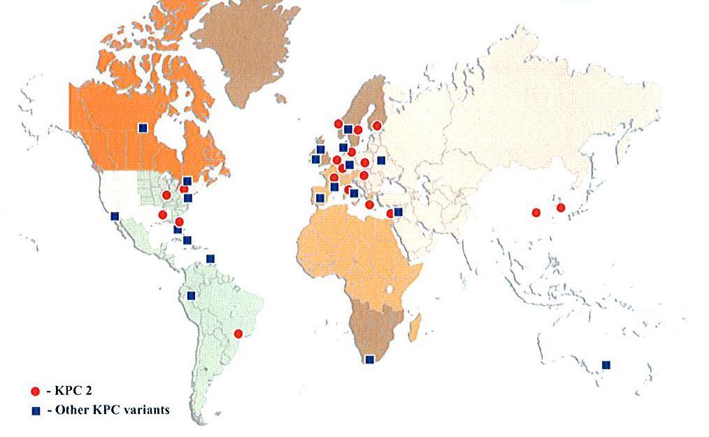 Worldwide Distribution of KPC Walsh TR.