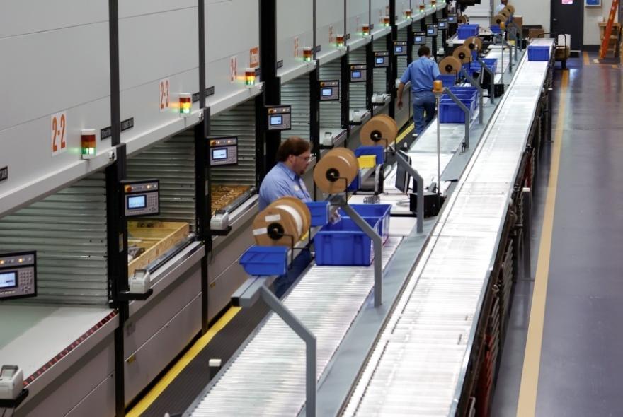 Because part orders typically arrive in the afternoon and required same-day shipping, nine workers struggled to fill just 95 percent of up to 1,200 orders in what amounted to a 6-hour window.