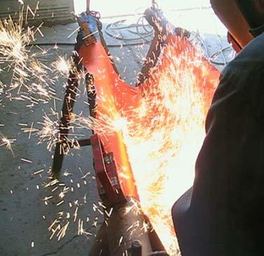 Techweld products offer an oil proof and abrasion resistant blanket for spark protection.