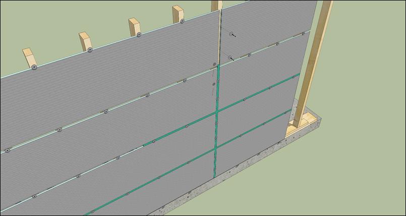 Wall Installation in Wet area and Showers According to Certification ICC-ES PMG - 1332 Wood Stud walls Standard construction (fig.