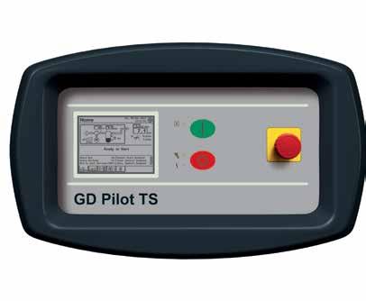 The multilingual GD Pilot TS control system ensures reliable operation and protects your investment by continuously monitoring the operational parameters, which is essential for reducing your