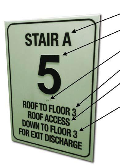 Floor Identification Signs Floor Identification Signs StepGlow Luminous floor identification signs are an important part of egress safety due to the critical information that they provide.