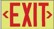 8 (481mm x 249mm) visibility unframed, green letters 75 Foot Visibility With Aluminum Frame 10I-SG-EXT-AF75-G1 1 Sided UL924 Exit Sign, with blank reverse side, 75 foot visibility, with universal