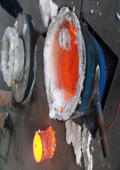 RESULTS & PERFORMANCE ANALYSIS We have tested furnace for aluminium and brass. First, we select normal regulator for providing propane to burner but we cannot get good output.