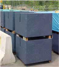 shielding blocks for R&D facilities and as waste disposal