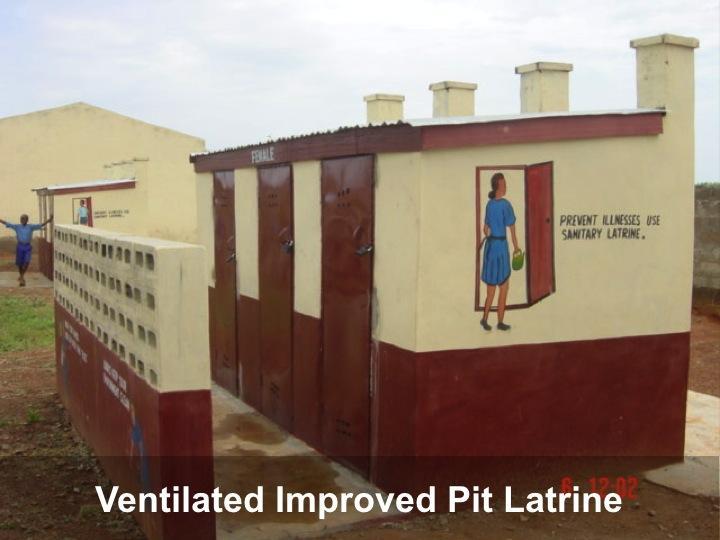 Ventilated improved pit (VIP) latrine in