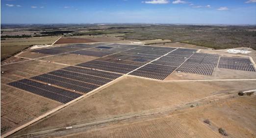 Weberville Solar Power Plant 35 mw capacity Covers 380 acres 127,278