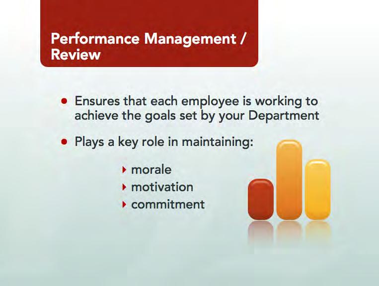 Module 1 Employee performance We will now move onto Performance Management. The question I m posing to you is do you want to know what your boss thinks about your performance?