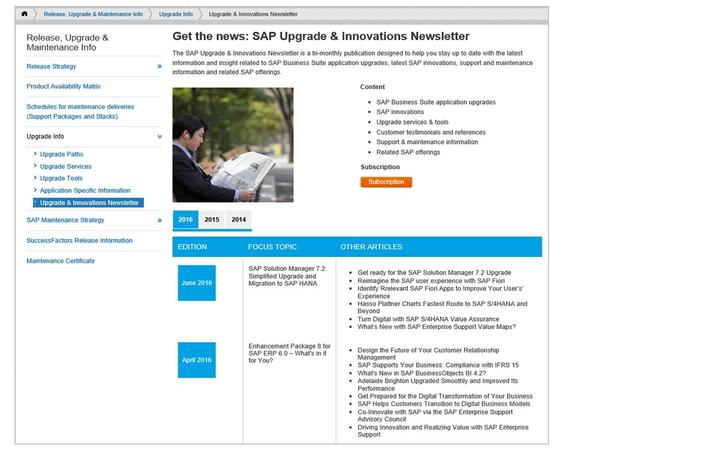 4/21/2018 SAP e-book Unit 1: Concept and Architecture To manifest the long-term predictability of the Business Suite and in support of the Innovation Strategy and Roadmap the standard maintenance was