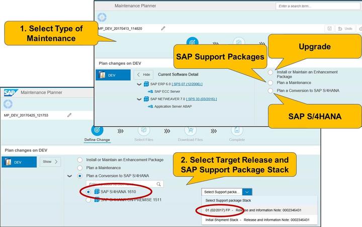 4/21/2018 SAP e-book Unit 3 Lesson 2 Plan a Software Change LESSON OVERVIEW LESSON OBJECTIVES After completing this lesson, you will be able to: use the Maintenance Planner for an upgrade and an SAP