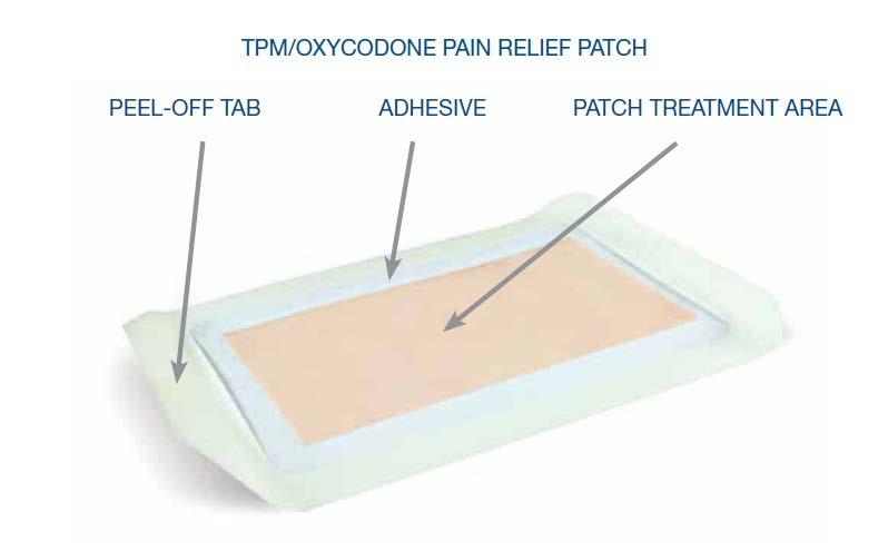 TPM/Oxycodone Patch World s first transdermal oxycodone patch Global development partner 3M Multi-billion