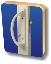 pull and thumb activated mortise latch is standard. An optional key lock is available.