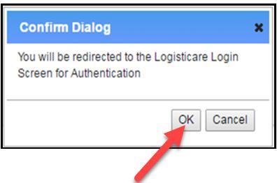 Authenticate Select Ok from the Confirm Dialog message box as shown above to be