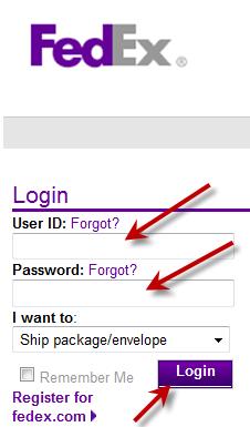 Logging into your Account for the First Time Go to http://fedex.