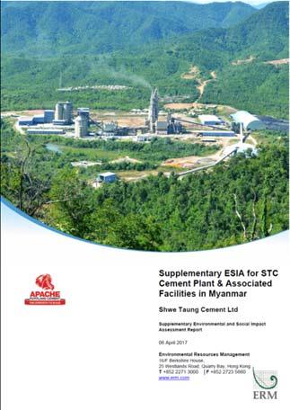 Source:Supplementary ESIA for STC Cement Plant & Associated