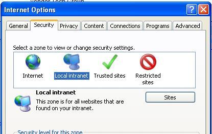 9. In the Add this site to the zone: area type in your web address and click add.