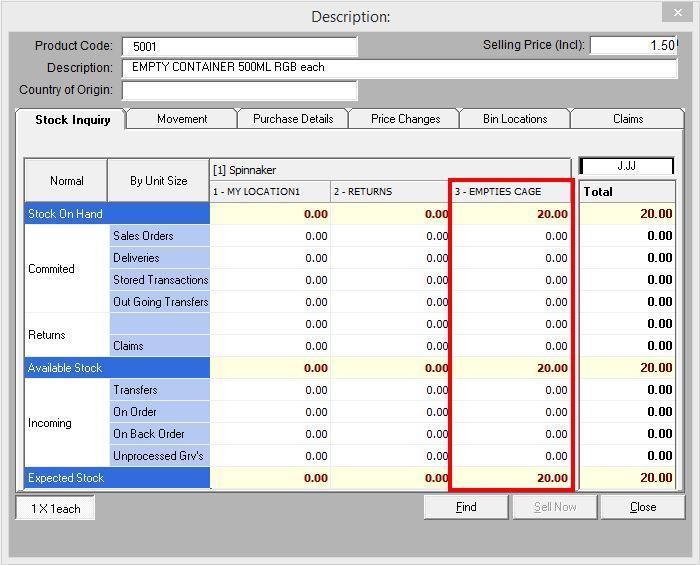 To view the stock on hand levels per location for products, select the Stock Inquiry module from Utilities > Stock Inquiry