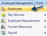 Employees Entering Employees Tab Payroll Human Resources Summary X X X Supplemental Education Taxes Termination and Rehire Info Training Usual Weekly Scheduled Hours X Employee Requirements X X X X X
