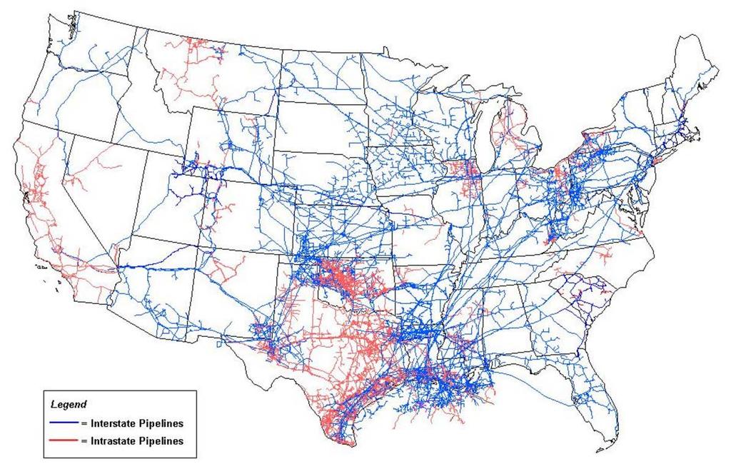 Map of Pipeline Infrastructure HENRY HUB: Centralized Price Point for