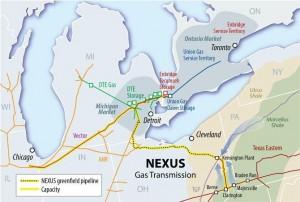 The Nexus Pipeline will move natural gas through northeastern Ohio, en route to Michigan and