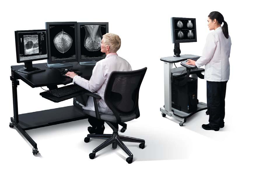 New Dimensions in Workflow Productivity Capturing superb images is just one part of the mammography process.