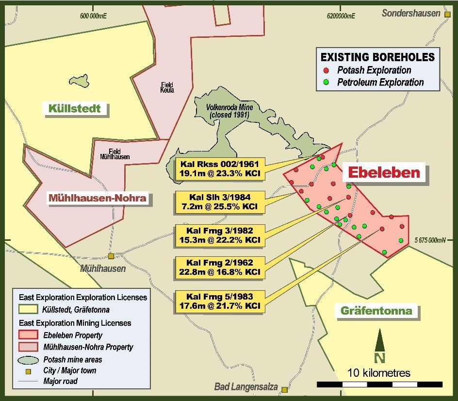 EBELEBEN JRC INFERRED RESURCE 2012 JRC Inferred Resource of 576 million tonnes at 12.1% (110.1 Mt of KCl) PAGE 7 Extends from now closed Volkenroda mine to Davenport s Gräfentonna Licence.