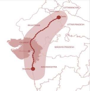 8 Nodes being developed in DMIC Phase I 1. Dadri Noida Ghaziabad IR, UP... 200 sqkm 2. Manesar Bawal IR, Haryana 402 sqkm 3. Neemrana Kushkhera Bhiwari IR, Rajasthan. 165 sqkm 5 2 3 1 4.