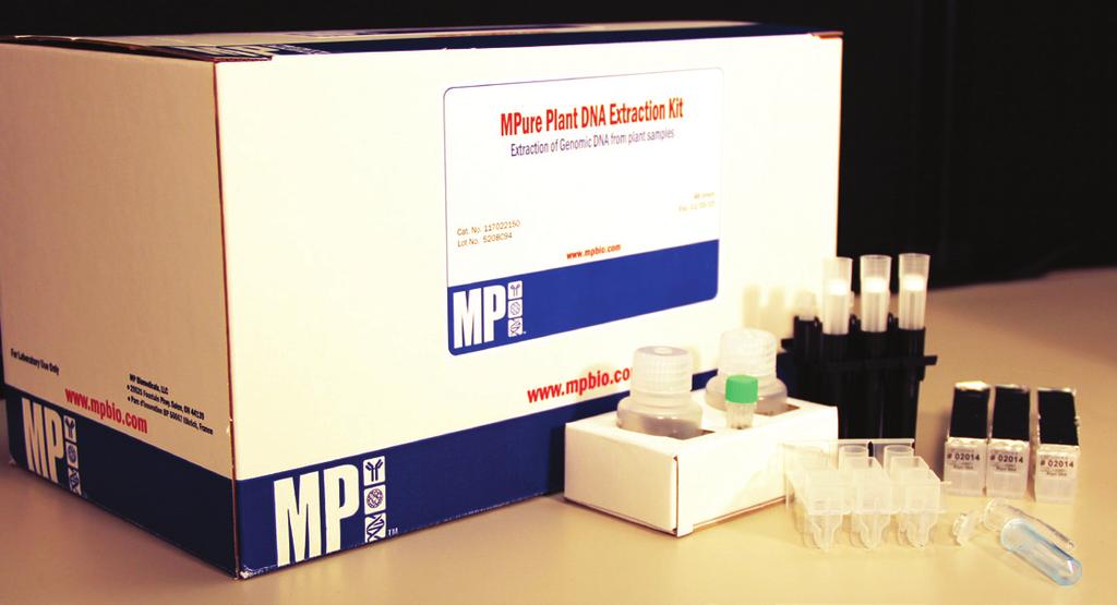 MPure Kits contain everything needed for sample purification: Pre-filled reagent cartridges, reaction chambers, sample tubes, elution tubes, disposable pipette tips, etc.