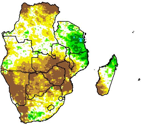 The dry spell was accompanied by above-normal temperatures, which increased the rate of evapotranspiration, loss of moisture from the soil and crops, exacerbating moisture stress.