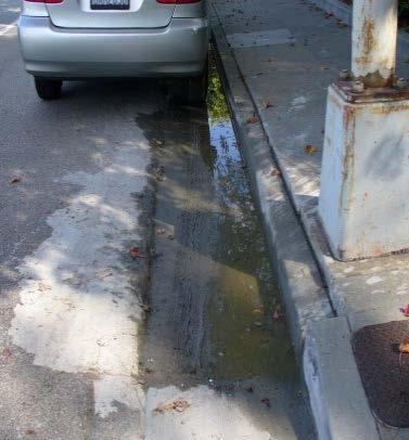 5. SIDEWALK AND ROADWORK Protect nearby storm drain inlets (preferably with heavy rubber mats) and adjacent water bodies prior to breaking up asphalt or concrete.