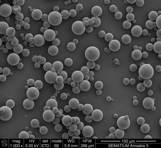 The tests conducted using the high resolution scanning electron microscope indicate that the polymer present in the microcapsules A is rougher (Figure 4) compared to the polymer used in the