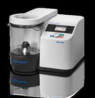 26 Knife Mills GRINDOMIX Perfect Homogenization with High Reproducibility 130 mm 300 µm * The GRINDOMIX Knife Mills GM 200 and GM 300 set new standards in food sample preparation.