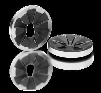 Disc Mills 35 Accessories and Options A set of grinding discs consists of a fixed and a rotating disc.