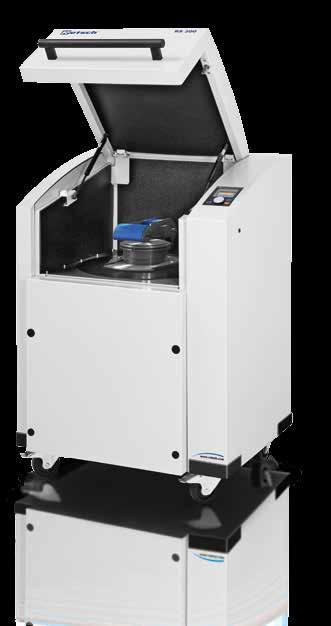 36 Vibratory Disc Mill RS 200 Analytical Fineness in Seconds No grinder can beat the speed of a Vibratory Disc Mill when it comes to preparing samples for spectral analyses.