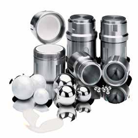 Mixer Mills 43 Accessories and Options The MM 400 can be equipped with screw-top grinding jars from 1.5 ml to 50 ml.