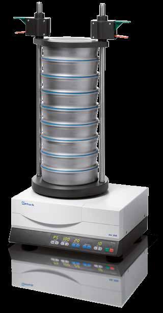 Sieving Vibratory Sieve Shakers 73 AS 200 control Meeting the Highest Standards for Quality Control 25 mm 20 µm The microprocessor-controlled measuring and control unit of this model ensures a