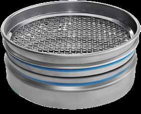RETSCH test sieves are available in many sizes and varieties, primarily in the four frame sizes most widely used in laboratory analytics: 200 x 50 mm, 200 x 25 mm 8 x 2 (203 x 50