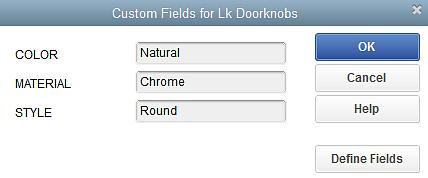 Lesson 3 Working with Lists Adding Custom Fields 9. In the Custom window you can now enter information in to your custom field. 10.