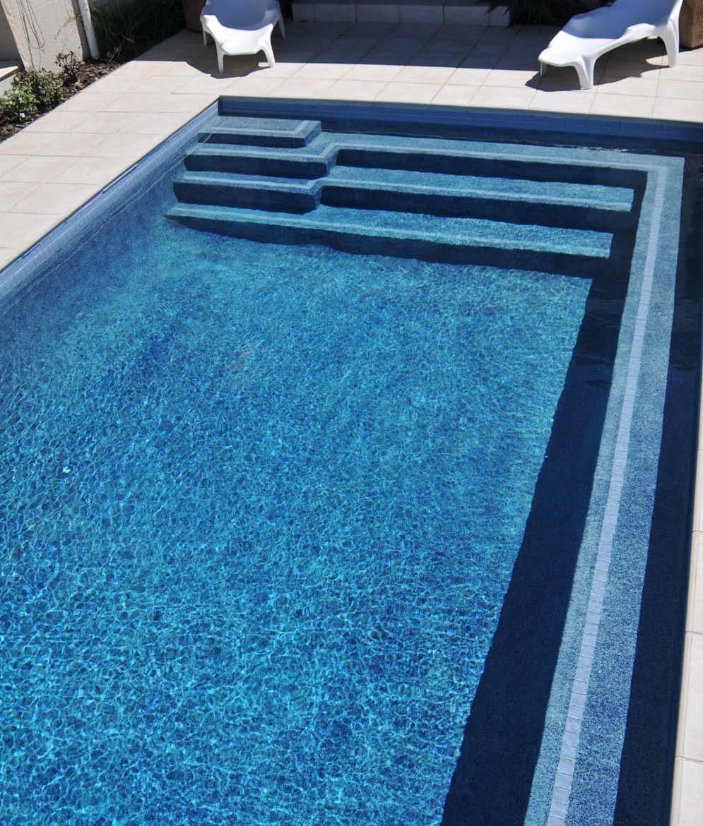 Cost competitive replacement for traditional exposed pebble finishes Modern white and coloured surface aesthetic with coloured beads and reflective additives that enhance pool water appearance Strong