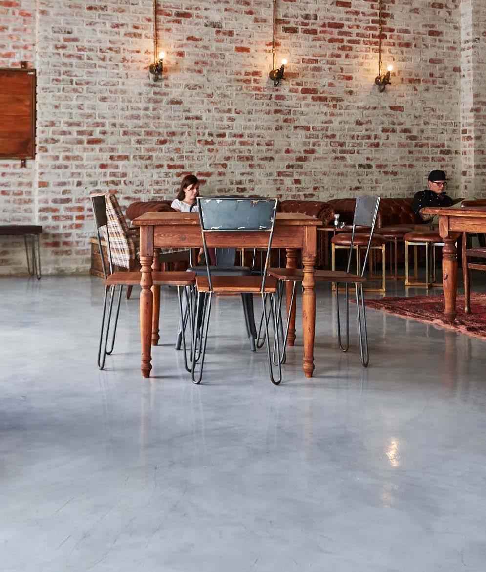 CreteCote CRETECOTE Thin skim-on floor coating A coloured, thin film cement based floor covering which is versatile and durable. It is a two coat system which produces a 1.