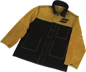 Welding Clothing Welding Clothing Welding Jackets The ESAB Proban/leather jackets are designed for maximum comfort and safety.