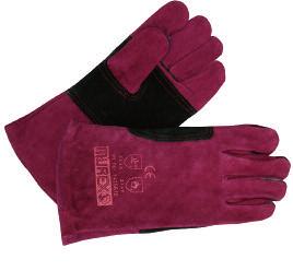 Heavy Duty Basic 0700 005 007 Welding glove with two layers of cowhide capable of withstanding extreme heat. Suitable for tubular wire welding.