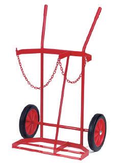Large rugged wheels mean the trolley can be wheeled over the roughest ground.