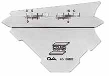 Fillet Gauges Fillet Gauge KL-1 laser To measure the A dimension of fillet welds. Two measurement areas: max.
