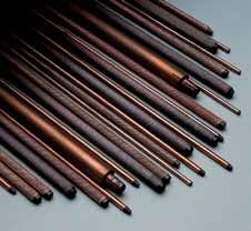 Carbon electrodes can be used for the arc air gouging of unalloyed and low-alloy steel, stainless steel, cast iron and other metals.