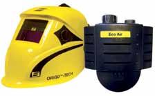 Helmets, Masks & Screens Origo Tech 9-13 Prepared for Fresh Air All Origo Tech helmets are prepared for fresh air with the Eco Air fresh air unit.