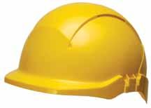 The head gear is equipped with a ratchet adjustment for easy adjustment and comfort. Approved to EN 397. Concept hard hat available in six colours!