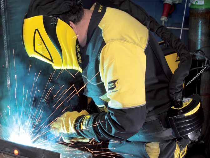 Respiratory Equipment Why use PAPR (Powered Air Purifying Respirator) The welding fume generated from the open arc welding process contains airborne particles released from the consumables and the