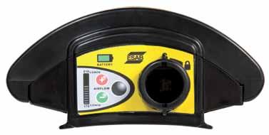This is highlighted by an LED airflow indictor on top of the unit. The Aristo Air is equipped with audio & visual blocked filter and low battery alarms, offering extra safety for the welder.