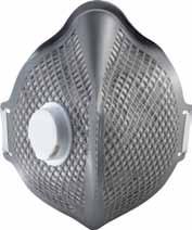 heat and moisture build up inside the respirator. Suitable to wear when sanding painted metals, powder coating and sanding cured resins.
